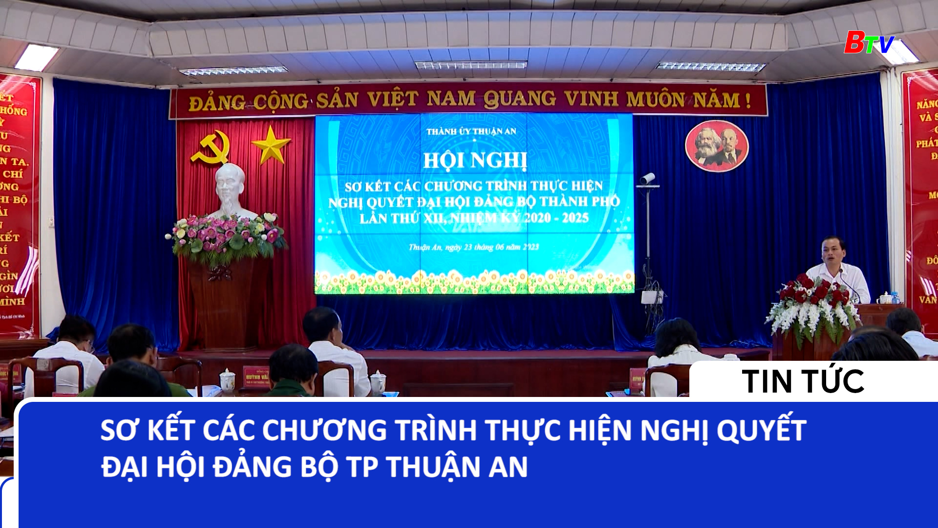Sơ kết các chương trình thực hiện Nghị quyết Đại hội Đảng bộ TP Thuận An